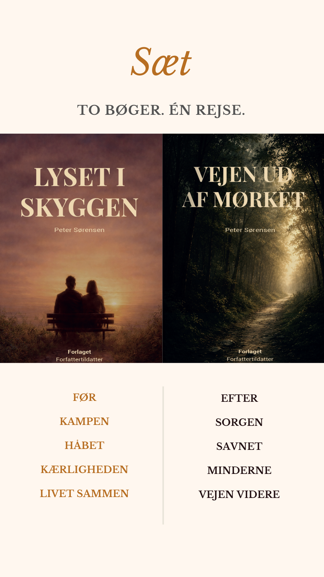 To bøger -  én rejse